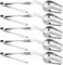 CEWROM Candy Bar Zubehör, Edelstahl Eiszange Set 10PC, 5 Mini Ice Tongs und 5 Schaufel, Gebäckzange Candy Zangen Brotzange Eisschaufel Candybar Zubehör für Hochzeit Geburtstage Büfett Grill Party Bar