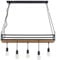 Lindby Esstisch Pendelleuchte mit Ablagefläche, Käfig Hängelampe Lampe Wohnzimmer 5x E27 max. 15W ohne Leuchtmittel Kronleuchter Esszimmerlampe