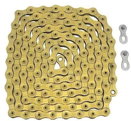 YBN 12 Speed Chain 126 Link W/Power Lock Same as SRAM PC-XX1 Eagle, Gold, YB2694
