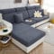 ele ELEOPTION Stretch Sofa Sitzkissenbezug,Upgraded Spandex rutschfest Sofasitzbezug,Sofabezug Couchbezug Sofa Überzug für Sofa Sitzkissen (Dunkelgrau,Kopfstütze Bezug)
