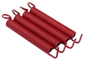 Guyker Noiseless Tremolo Federn (4er Set) für FR Fender Strat ST Stratocaster E-Gitarre Bridge Instrumente Zubehör Ersatzteil, Rot