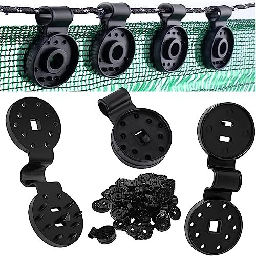 AOMAIGAD Sonnenschutz Netz Clip,80 Stück Kunststoff Netz Clips,Clips für Sonnensegel,für Schutztuch Schattentuchclips Öse Schatten-Stoff-Kunststoff-Clips Schattierung Netzclip Befestigung Netzclip
