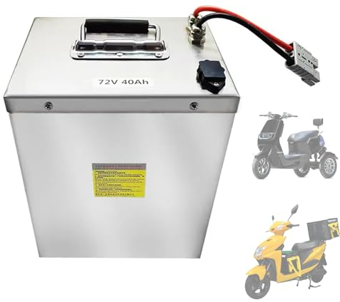 SSCYHT 72 V 60 V 48 V E-Bike-Akku, 48 Volt, 60 Volt Lithium-Akku, 40 Ah, 45 Ah, 50 Ah, wiederaufladbarer Li-Ionen-Akku, 72 Volt Motorrad-Akku für 3500 W-1500 W Dreiradmotor,60v50ah
