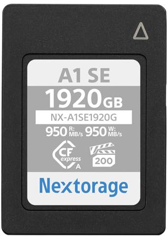 Nextorage 1920GB CFexpress Type A VPG 200 Japanese brand Maximum write speed 950MB/s Maximum read speed 950MB/s Sony Alpha series compatibility confirmed Memory card NX-A1SE series NXA1SE1920G