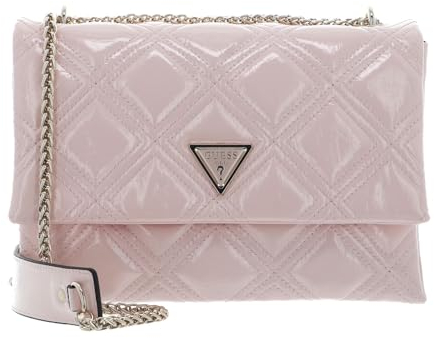 GUESS Deesa Crossbody Flap, Sac Convertible, Rabat bandoulière Femme, Rose poudré, Taille Unique