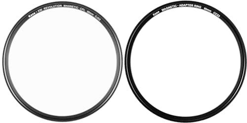Kase Wolverine Revolution 86 mm magnetischer CPL stoßfester optischer Glasfilter mit Silberring und Adapter