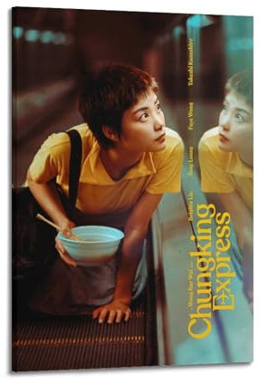 Filmposter Chungking Express auf Leinwand, Wandkunst, Dekoration, Wohnzimmer, Schlafzimmer, Dekoration, Poster, 50 x 75 cm, Rahmenstil