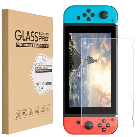 HYGMOCC Vetro Temperato 9H per Nintendo Switch - Protezione Schermo Antigraffio Ultra Sottile 0.33mm, Anti-Impronte Digitali, Senza Bolle, Ultra Trasparente (1 Pezzo)