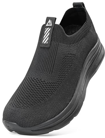 ODCKOI Herren Slip on Sneakers Mesh Atmungsaktiv Laufschuhe Bequem Turnschuhe Outdoor Fitness Sportschuhe Leichtgewichts Straßenlaufschuhe-QUANHEI-41