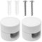 Bamyli 2 Pcs Hook for Chandelier Ceiling Lights,Ceiling Decentralizers Cable Holder,Ceiling Light Hook with Wall Plugs and Screws for Cable Hanging Pendant Lighting Fixtures,White