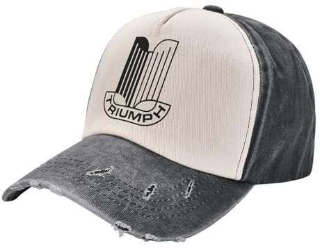 Sonnenhut Männer Triumphs Motorrad Rennwagen Baseballmütze Hip Hop Distressed Gewaschene Sonnenkappe Männer Frauen Outdoor Alle Jahreszeiten Reisemützen Hut Papa Geburtstagsgeschenke