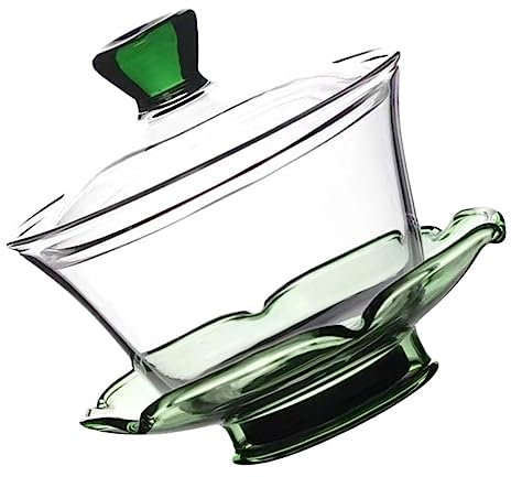 Amosfun Tasse à Thé Verre Transparent Soupière Délicate Tasse à Thé Infusée Pour De Après-midi