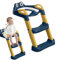 Yabauuop Toilet Ladder for Toddler,Foldable Toilet Ladder Potty Stairs - Over The Toilet Potty Seat with Handles, Potty Training Step Stool for Bathroom
