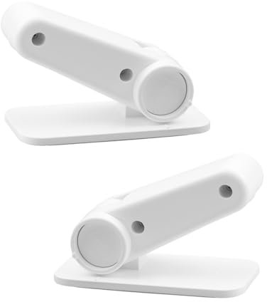 Tabanzhe Door Lever Safety Locks-2PCS Child Door Handle Locks Without Drilling Baby Proofing Self-Adensive Door Lever Lock for Childproof Petproof(White)