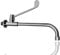 HOMSSY Grifo Medical Frontal Largo, Mezclador Monomando para Entornos Hospitalarios y Quirúrgicos, Maneta de Codo Larga, Diseño Ergonómico y Resistente, Acabado Cromado Plata. 1 agua