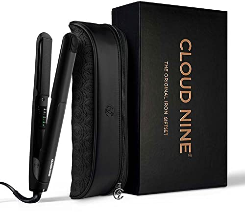 CLOUD NINE The Original Iron Planchas del Pelo con Placas Flotantes y Regulador de Temperatura - Alisador de Pelo en Set de Regalo con Funda Térmica Incluida