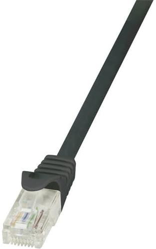 LogiLink CP1083U CAT5e U/UTP Ethernet Patch Cable, 7.5 Meter Length, Black, 7.5 Meter Length
