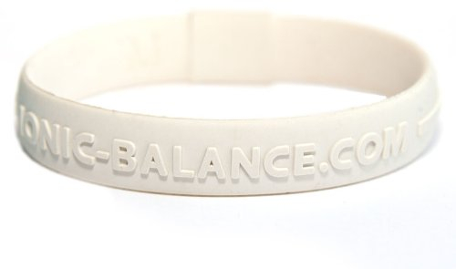 Ionic-Balance Core Band Armband, weiß, Medium-19cm/7,5 Zoll