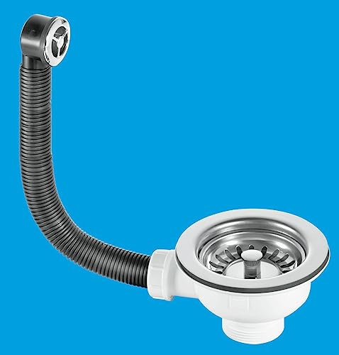 McALPINE 1 ½ Basket Strainer Waste and Overflow - Stemball Plug BWSTOFSS