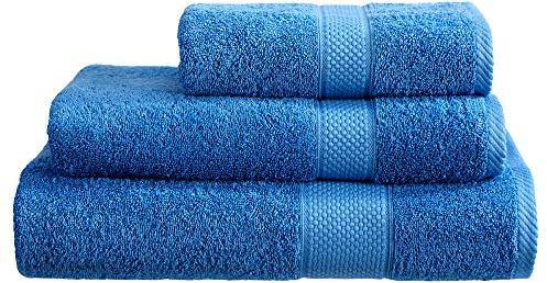 Linens Limited - Turkish Cotton Face Cloth for Washing Face, Great as Face Towel, Guest Towel, and More, Soft and Luxurious, Reusable, Super Absorbent, Machine Washable (Cobalt Blue)
