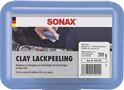 SONAX Clay (200 g) zur Beseitigung von hartnäckigen Verschmutzungen von lackierten Autoteilen | Art-Nr. 04502050