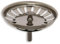Schläfer 439720 | Universal Stainless Steel Plug for Kitchen Sink with Waste Basket Strainer Ø 83 mm, Connection Pin Ø 8 mm, Pack of 2