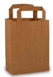 25 Papiertragetaschen braun 18x8x22cm