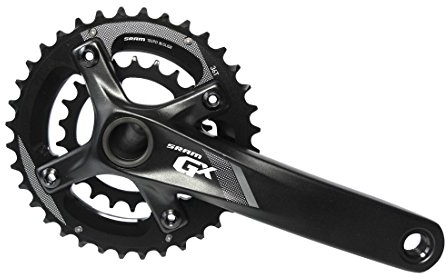 SRAM Kurbelgarnitur GX 1000 Fatbike schwarz, 175mm, 34-22T, 10-Fach ohne GXP Innenlager, 00.6118.348.005 Kurbel, One Size