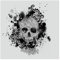 Vlies Fototapete Skull Totenkopf Tattoo 192 x 192 cm Quadrat Vliestapete
