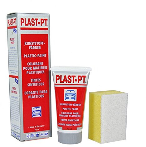PLAST-PT Tinte para Vinilo/Plásticos/Parachoques Color Negro
