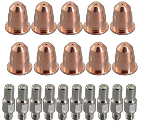 RIVERWELD PR0110 Elettrodo al plasma PD0116-08 Ugello della punta 0,8 e PC0116 FIT S45 Torcia per taglieri al plasma 20pcs