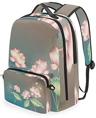 MONTOJ Glowing Lotus and Root Campus Rucksack mit abnehmbarer Kreuztasche