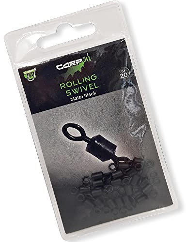 Carp On - Pack of 20 ROLLING SWIVELS Made From Brass - Classic Design Terminal Tackle for Making Your Own Fishing Rigs