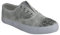 Ladies Womens Lace-Up Canvas Pump Holiday Summer Deck Glitter Boat Shoes Sizes 3-8 (Silver, Numeric_6)