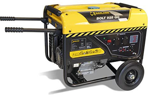 GARLAND BOLT 925 QG-V20 – Generador Gasolina 4T 5,5 kVA (5 kVA Nominal), Motor 389 cc, AVR, 2x 230V Schuko + 12V 8A, Ruedas y Asas, 5,5h Autonomía