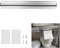 JUNMEIDO Bonhalter Gastronomie Bonschiene 40 cm Bestellhalter Aluminiumlegierung Notizleiste Selbstklebend Bon Klemmleiste Gastronomie Klemmleiste mit Schrauben und Klebebefestigung (16 Zoll)