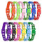 Heyu-Lotus 12-Pack Puppy Collars,Paw Print Puppy Whelping Quick Release Buckle Adjustable Leash Pet Safety Collars for Small Dogs and Cats (S)
