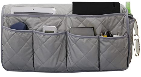 Douchi Armlehnentasche für Sofasessel - 14 Taschen Sofa-Armlehnen-Organizer für Handys, Fernbedienungen, Zeitschriften, Bücher,Couch-Aufbewahrungstasche für die meisten Sofas und Sessel