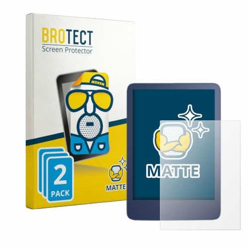 BROTECT Schutzfolie für Amazon Kindle Reader 2022 | 2 Stück Entspiegelnder Displayschutz Made in Germany Matte Displayschutz-Folie Anti-Reflex Anti-Fingerprint Einfache Montage