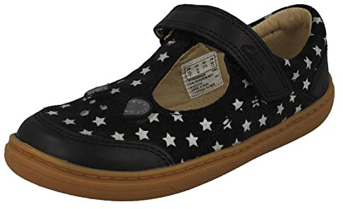 Clarks Flash Mouse T Girls First Shoes 6.5 Navy