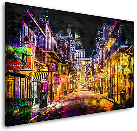 Kunstgestalten24 Aludibond Bild New Orleans Wandbild Kunstdruck Raum- u. Wanddekoration Übergrößen