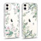 Yoedge 2 Stück Durchsichtig HandyHülle für Apple iPhone 11 Hülle Blumen 6,1, Transparent Silikon Handy Hülle für iPhone 11 Case 3D Muster Aesthetic Mädchen Frauen Geschenk Schutzhülle Cover
