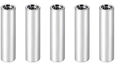 YOKIVE 5Stk Abstandshalter Abstandshalter Aluminum Runde Gerade Abstandshalter | Verhinderung Gelenk Verformung Toll für Robot Drone (Silber M3 20mm)