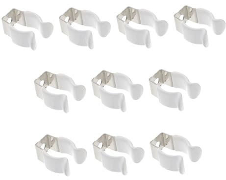 Uonlytech 10stücke U-winkel Metallklammern Für Leuchtstoffröhren Led-röhren Lampenklemmen Röhrenklemmen Zur Montage Halterung Für Led-leuchtstoffröhre Lampenfassungsklammer Klemmen Für Licht