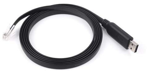TUOPUONE Cable USB industrial a RJ45 para consola USB tipo A a RJ45, puerto macho, chip original FT232RL, longitud de cable de 1,8 m, elección ideal para equipos de control industrial