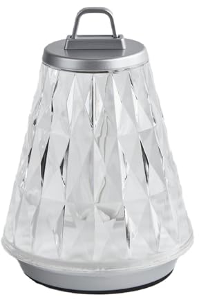 GLOWY Tischleuchte, kabellos, LED, weiß, dimmbar, H16 cm