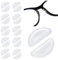 Ouligay 10 Pairs Silicone Glasses Nose Pads Soft Nose Pads for Glasses Adhesive Sunglasses Nose Pad Stick On Eyeglasses Nose Bridge Pads Glasses Nose Grips for Eye Glasses Sunglasses