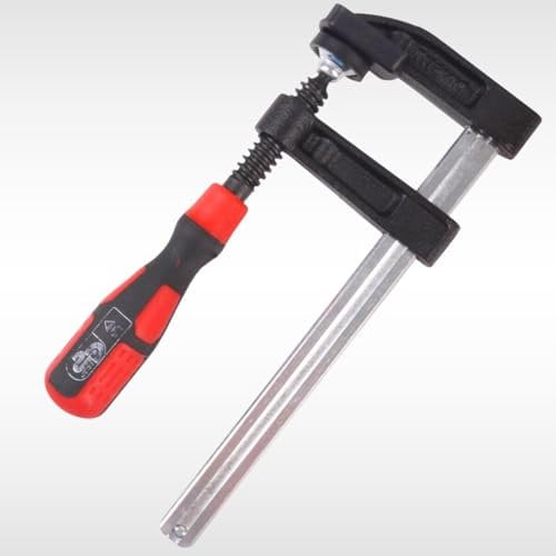 Dunnet Tools F Clamps Bricklaying Metalwork 150mm / 6 Inch Heavy Duty Wood Clamps for Woodwork F Clamp Soft Grips Quick Slide Mechanism Woodworking Carpentry Tools and Equipment