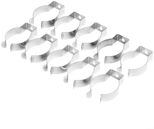 Federklemmen, robuste Federklemmen, Frottee-Clips, Werkzeugaufhänger, Edelstahl-Federklammern zum Aufhängen von Küche, Haus, Garten, Garage, Werkzeug, Organisation (12 mm), 10 Stück
