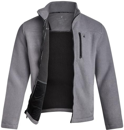 Spyder Herren M Spyd Sherp Flc Zip Fleecejacke | Warme, leichte, gemütliche Oberbekleidung, Alltagsschicht zum Wandern, Pendeln, Reisen und bei kaltem Wetter im Freien
